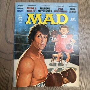 Mad Magazine Issue No. 194 October 1977  Rocky Stallone boxing